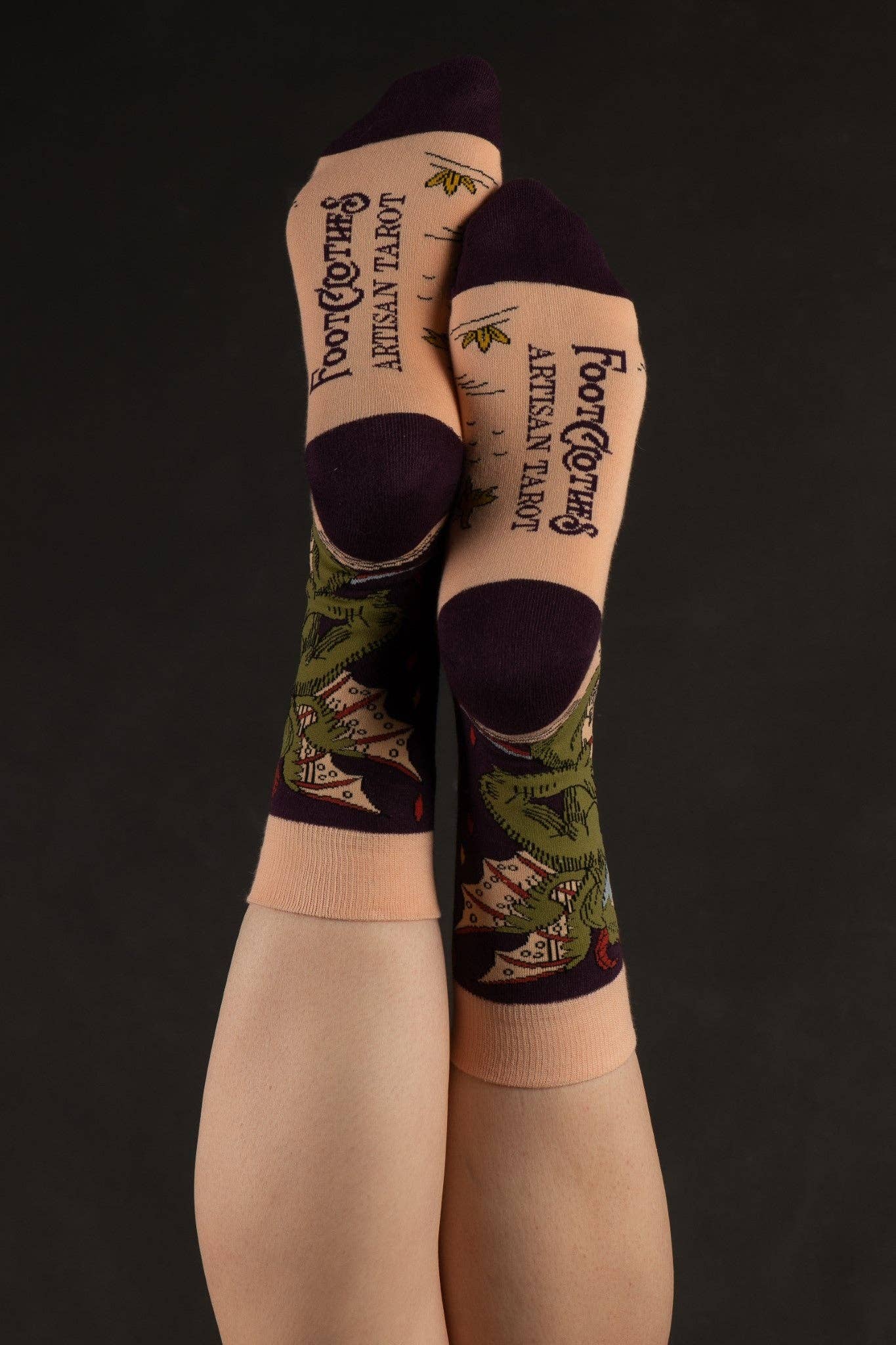 The Devil Vieville Tarot Sock FootClothes x Artisan Tarot - Black Magic Ritual Co.