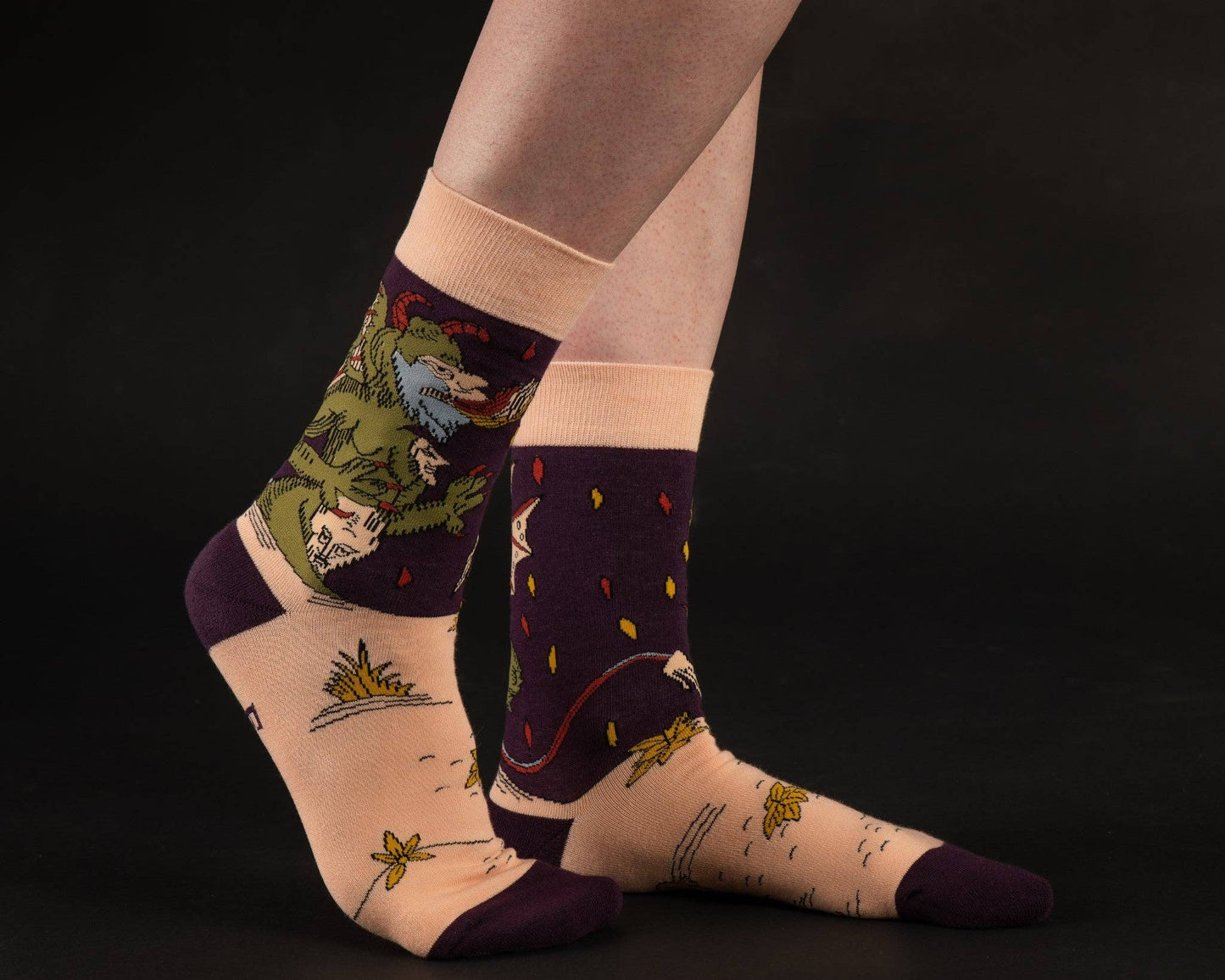 The Devil Vieville Tarot Sock FootClothes x Artisan Tarot - Black Magic Ritual Co.