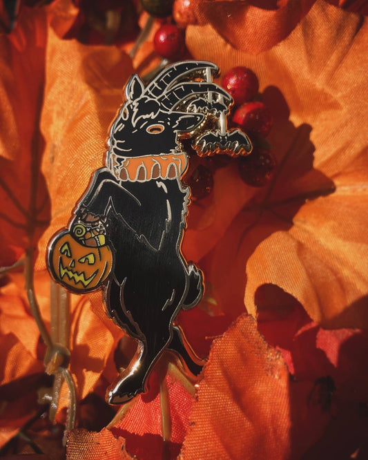 Trick-or-Treat Phillip the Goat Enamel Pin