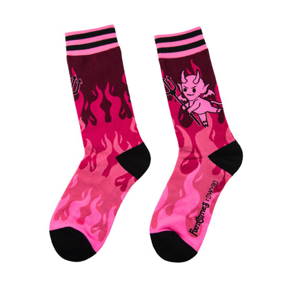 Hot as Heck FootClothes x DWYBO Crew Socks - Black Magic Ritual Co.