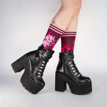 Hot as Heck FootClothes x DWYBO Crew Socks