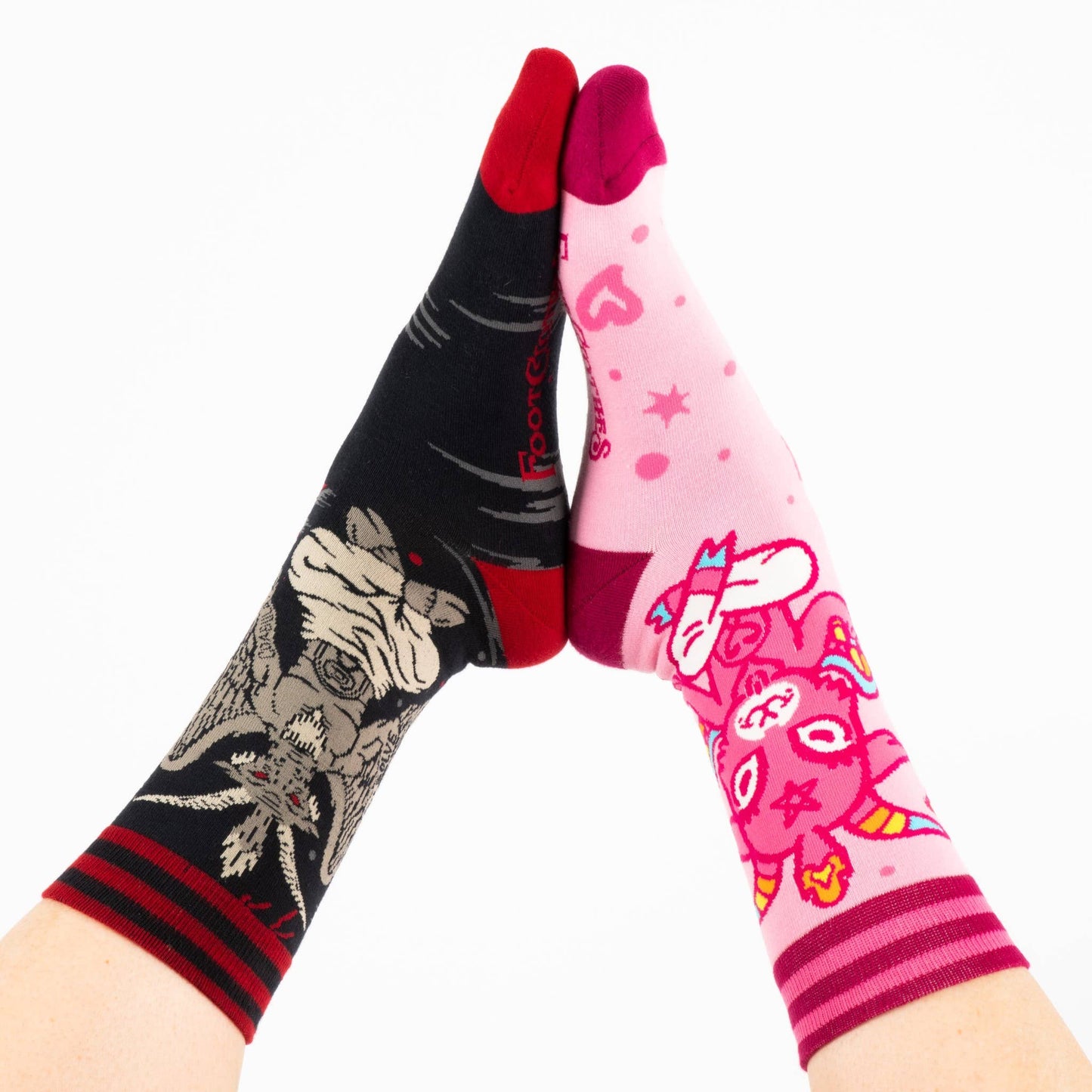 Evil AF Baphomet Socks