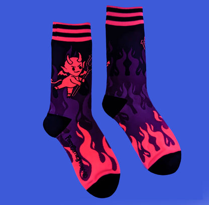 Hot as Heck FootClothes x DWYBO Crew Socks - Black Magic Ritual Co.