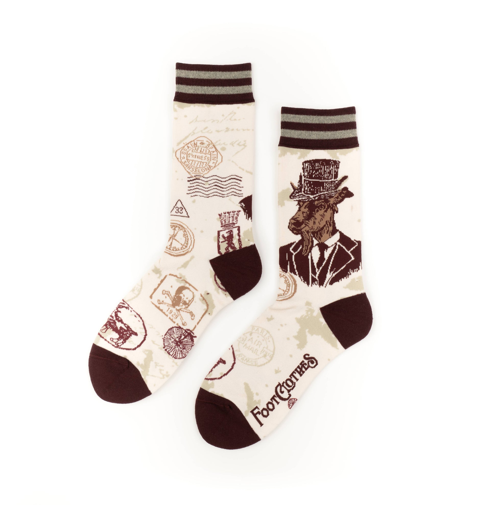 Dapper Goat Man Crew Socks - Black Magic Ritual Co.