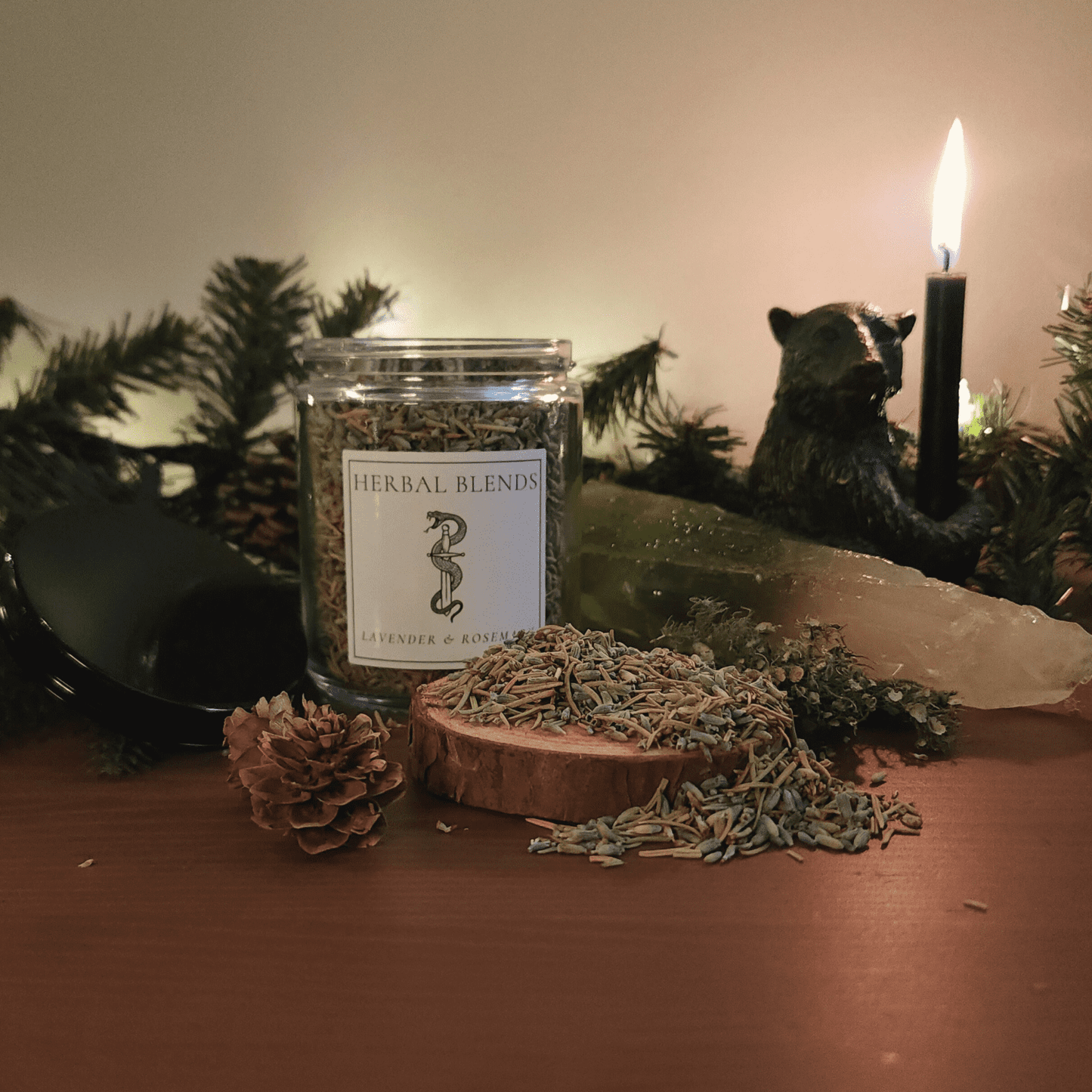 Rosemary & Lavender Herbal Blend - Black Magic Ritual Co.