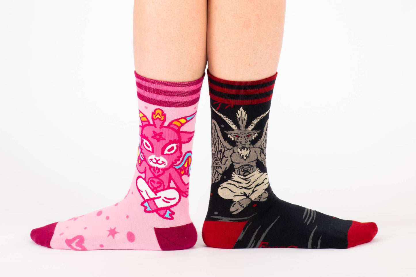 Evil AF Baphomet Socks - Black Magic Ritual Co.