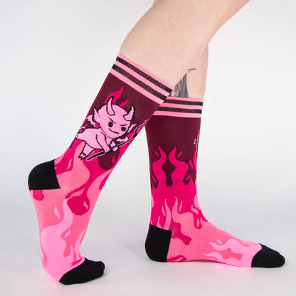 Hot as Heck FootClothes x DWYBO Crew Socks - Black Magic Ritual Co.