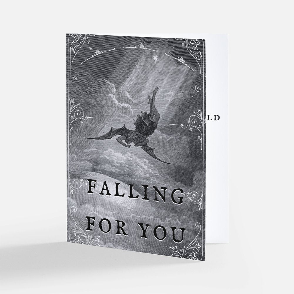 Falling for You Valentine's Day Card - Black Magic Ritual Co.