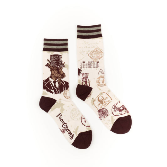 Dapper Goat Man Crew Socks - Black Magic Ritual Co.