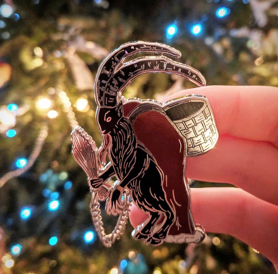 Gruss vom Krampus Enamel Pin - Black Magic Ritual Co.