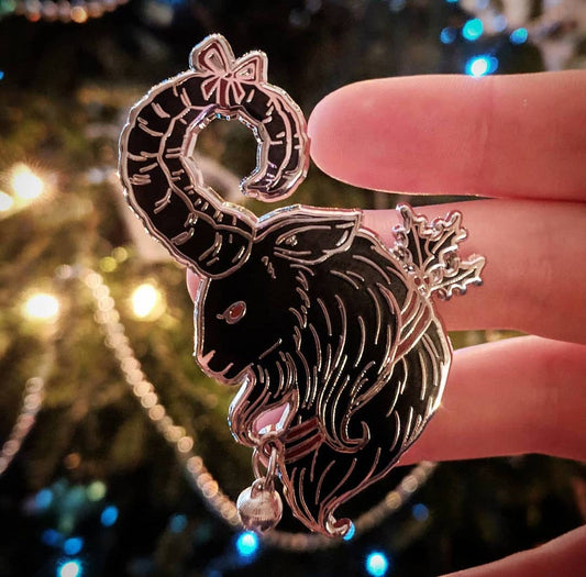 Krampus Julbock Enamel Pin - Black Magic Ritual Co.