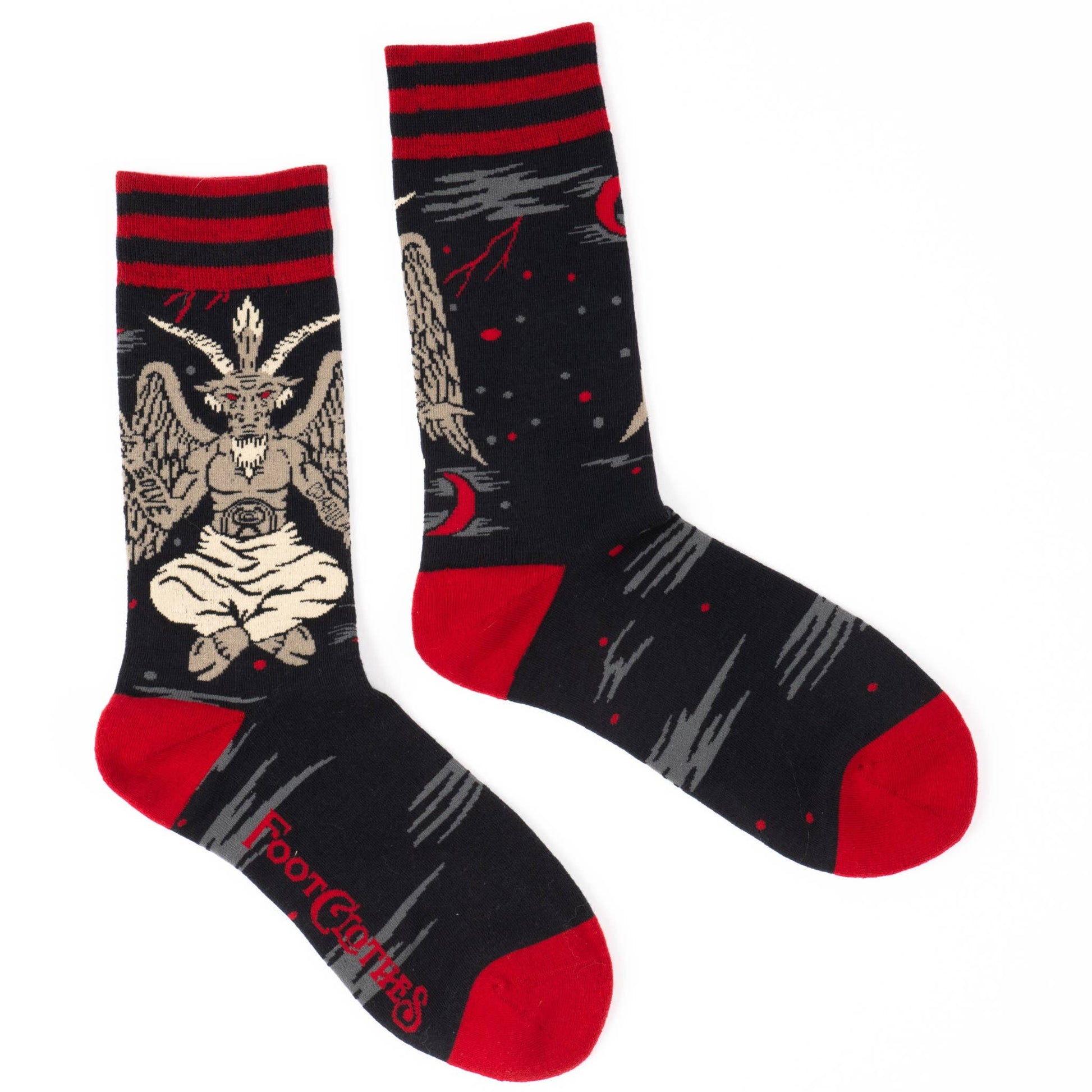 Evil AF Baphomet Socks - Black Magic Ritual Co.