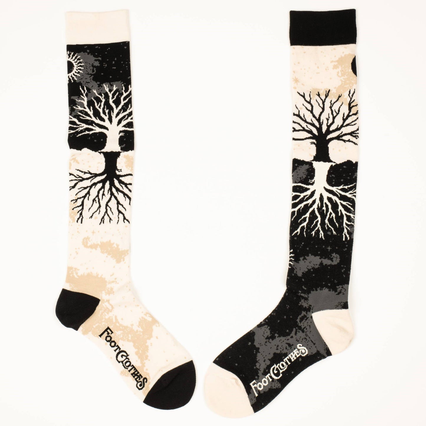 As Above So Below Tree Knee High Socks - Black Magic Ritual Co.