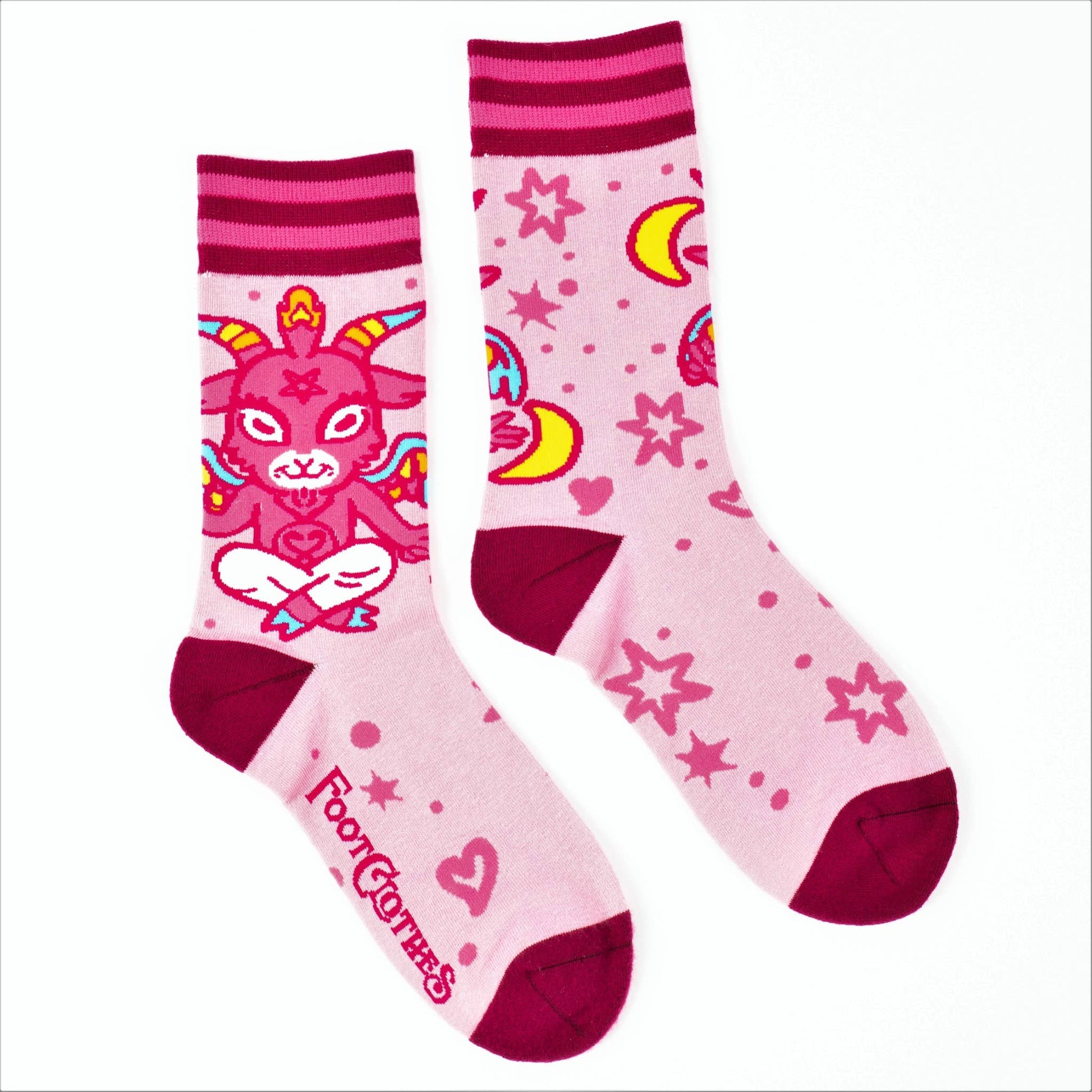 Cute Baphomet Socks - Black Magic Ritual Co.